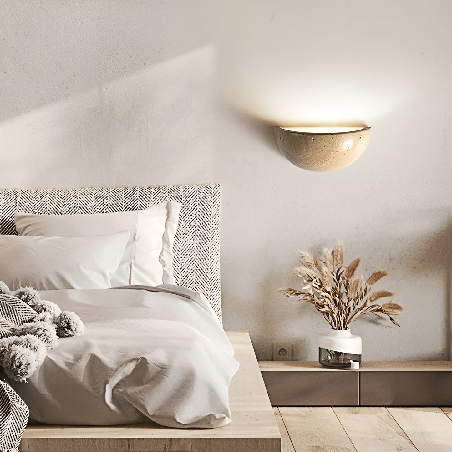 Soft Glow Half Round LED Wall Light