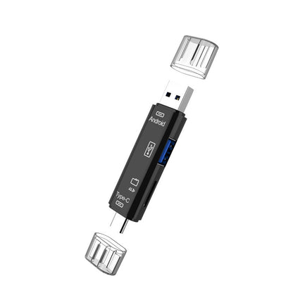 Compact 5-in-1 Multi SD Card Reader with 32GB Bonus Card