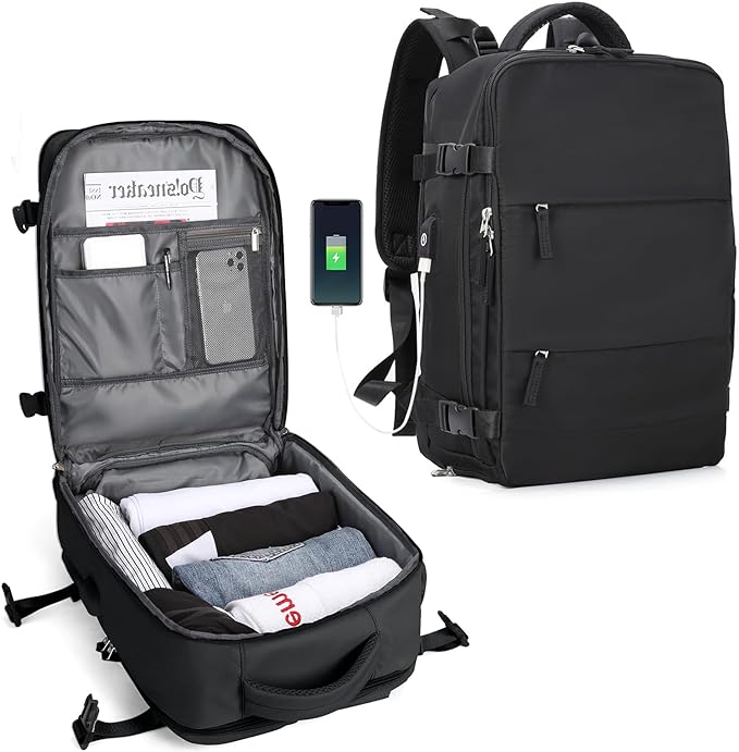 Tough Travel Backpack with USB Charger Port - Befez
